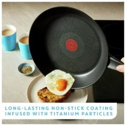 Tefal Jamie Oliver 24cm Non Stick Stainless Steel Frying Pan -Chic Household Items 9336373 R Z004A