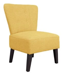 Habitat Delilah Fabric Cocktail Chair - Yellow -Chic Household Items 9337808 R Z004A