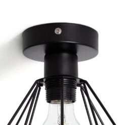 Habitat Kanso Flush To Ceiling Light - Matt Black -Chic Household Items 9340187 R Z003A