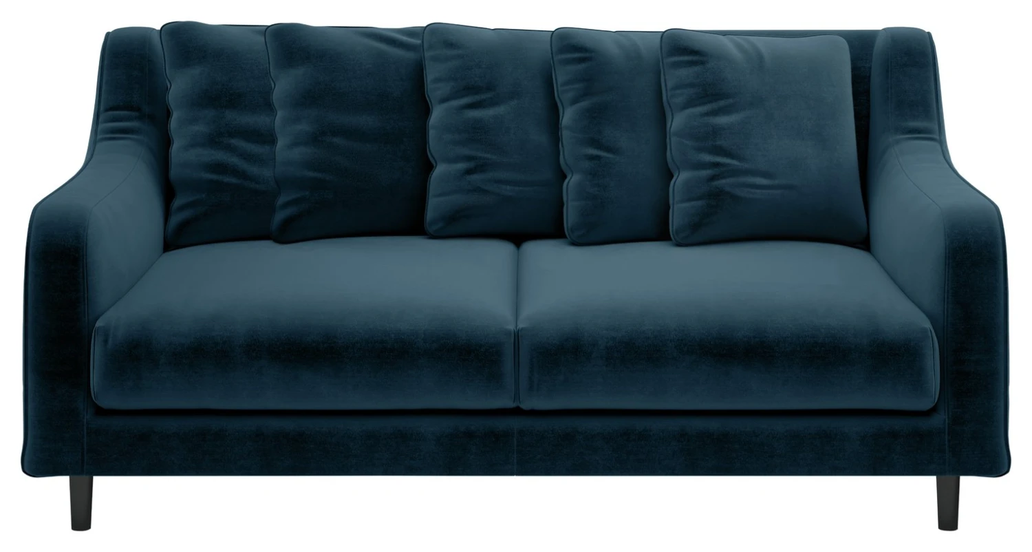 Habitat Swift Velvet 3 Seater Sofa - Blue 1 Habitat Swift Velvet 3 Seater Sofa - Blue