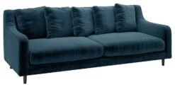 Habitat Swift Velvet 3 Seater Sofa - Blue 12 Habitat Swift Velvet 3 Seater Sofa - Blue -Chic Household Items 9342769 R Z006A