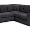 Habitat Lisbon Fabric Corner Sofa - Charcoal