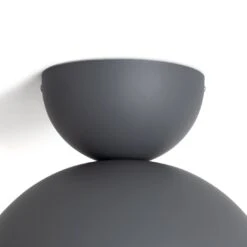 Habitat Metal Diablo Flush To Ceiling Light - Grey -Chic Household Items 9348213 R Z003A