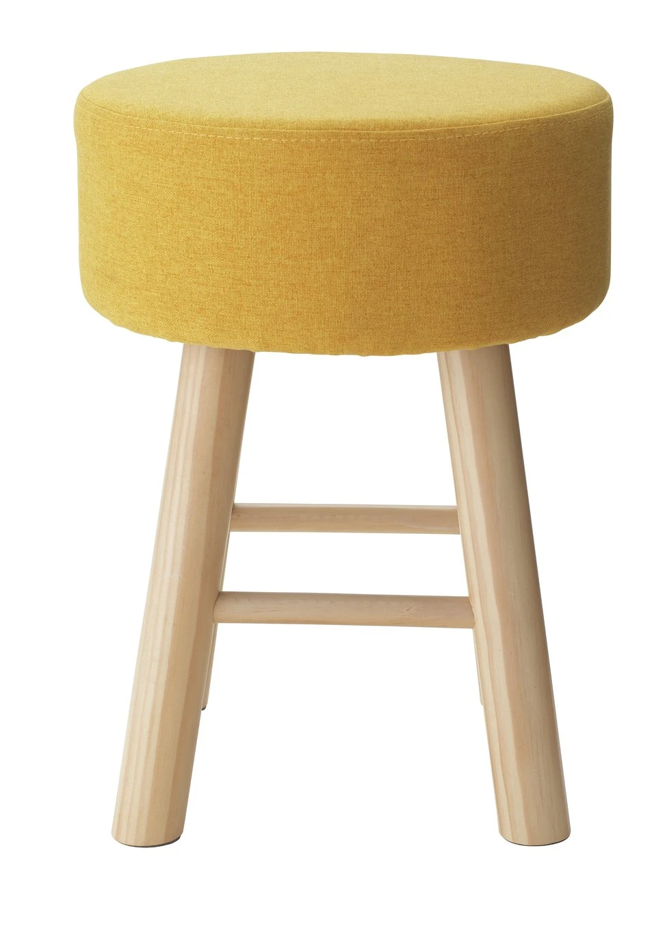 Habitat Sophie Small Fabric Stool - Yellow 1 Habitat Sophie Small Fabric Stool - Yellow