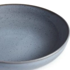 Habitat Evora 4 Piece Stoneware Pasta Bowls - Blue -Chic Household Items 9358650 R Z005A