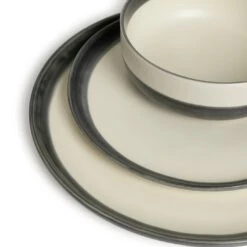 Habitat Stripe 12 Piece Stoneware Dinner Set - Multicoloured 13 Habitat Stripe 12 Piece Stoneware Dinner Set - Multicoloured -Chic Household Items 9360992 R Z005A
