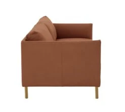 Habitat Hyde Leather 3 Seater Sofa - Tan -Chic Household Items 9372502 R Z004A