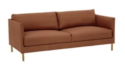 Habitat Hyde Leather 3 Seater Sofa - Tan -Chic Household Items 9372502 R Z008A