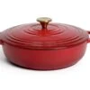 Habitat Country Manor 4 Litre Cast Iron Casserole Dish - Red