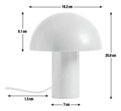 Habitat Ngami Mushroom Aluminium LED Touch Table Lamp-Orange 12 Habitat Ngami Mushroom Aluminium LED Touch Table Lamp-Orange -Chic Household Items 9381672 R E001