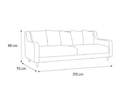 Habitat Swift Fabric 2 Seater Sofa - Charcoal -Chic Household Items 9400302 R E001