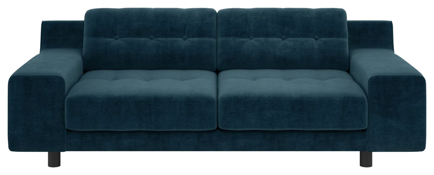 Habitat Hendricks Velvet 3 Seater Sofa - Ink Blue 1 Habitat Hendricks Velvet 3 Seater Sofa - Ink Blue