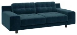 Habitat Hendricks Velvet 3 Seater Sofa - Ink Blue 13 Habitat Hendricks Velvet 3 Seater Sofa - Ink Blue -Chic Household Items 9401758 R Z008A