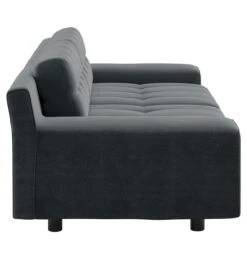 Habitat Hendricks Velvet 3 Seater Sofa - Dark Grey -Chic Household Items 9403598 R Z004A