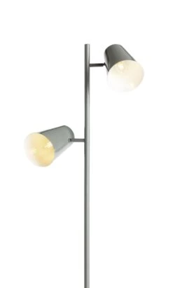 Habitat Iras Double Head Floor Lamp - Grey 16 Habitat Iras Double Head Floor Lamp - Grey -Chic Household Items 9404779 R Z006A
