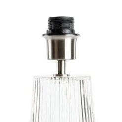 Habitat Le Marais Ribbed Glass Table Lamp Base Only - Clear 8 Habitat Le Marais Ribbed Glass Table Lamp Base Only - Clear -Chic Household Items 9404968 R Z002A