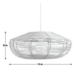 Habitat Mariana Rattan Pendant Shade - Bamboo -Chic Household Items 9404975 R E001