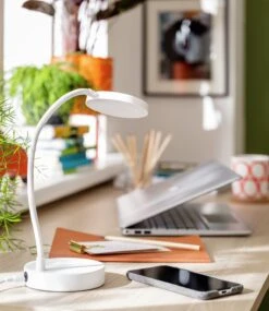Habitat Mopsa LED Touch Desk Lamp - White -Chic Household Items 9405132 R Z002C