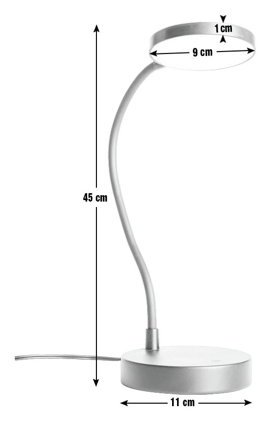 Habitat Mopsa LED Desk Lamp - Black 5 Habitat Mopsa LED Desk Lamp - Black - Image 5