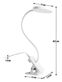 Habitat Mopsa Clip Lamp - White 12 Habitat Mopsa Clip Lamp - White -Chic Household Items 9405259 R E001