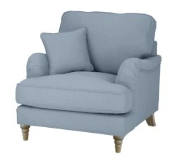 Habitat Matilda Velvet Armchair - Light Blue -Chic Household Items 9405314 R Z002A