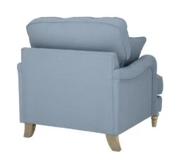 Habitat Matilda Velvet Armchair - Light Blue -Chic Household Items 9405314 R Z003A