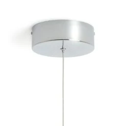 Habitat Spiral Metal LED Pendant Light - Chrome -Chic Household Items 9405486 R Z003A