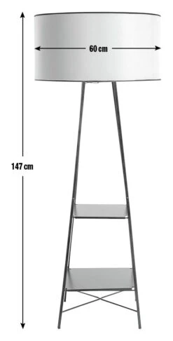 Habitat Thasia Floor Lamp - Black And White -Chic Household Items 9405730 R E001