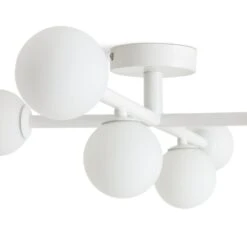 Habitat Alonso 6 Light Flush To Ceiling Light - White 9 Habitat Alonso 6 Light Flush To Ceiling Light - White -Chic Household Items 9405981 R Z002A