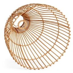 Habitat Camillo Rattan Midi Pendant Shade - Natural -Chic Household Items 9406186 R Z003A