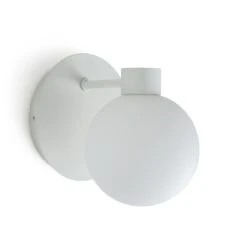 Habitat Opal Glass Wall Light - White 4 Habitat Opal Glass Wall Light - White -Chic Household Items 9406234 R Z001C