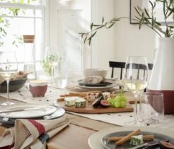 Habitat 12 Piece Stoneware Felicity Dinner Set - Blue -Chic Household Items 9410251 R Z003C