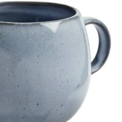 Habitat Evora Set Of 4 Stoneware Mugs - Blue 6 Habitat Evora Set Of 4 Stoneware Mugs - Blue -Chic Household Items 9421745 R Z003A