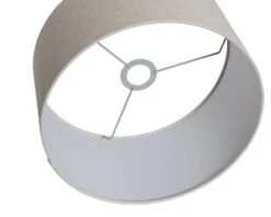 Habitat 35cm Linen Drum Shade - Oatmeal -Chic Household Items 9425617 R Z003A