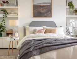 Habitat 35cm Linen Drum Shade - Oatmeal -Chic Household Items 9425617 R Z004C