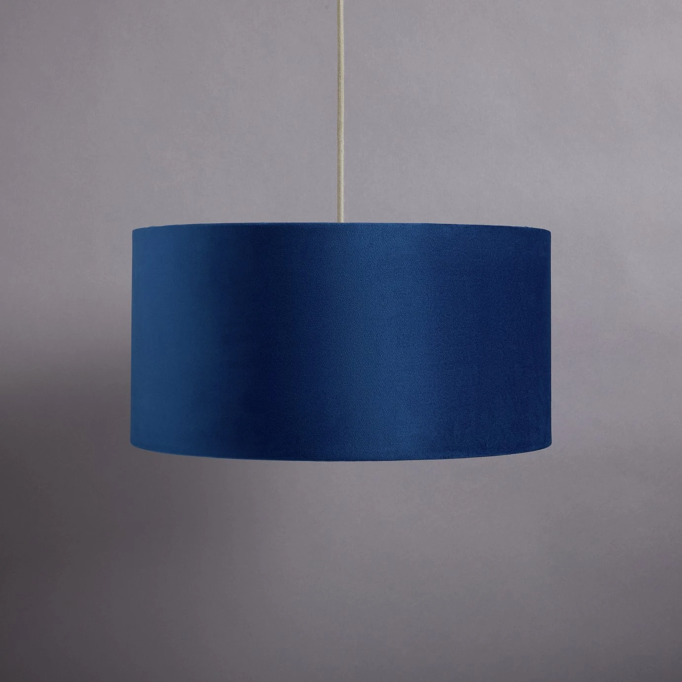 Habitat 40cm Velvet Shade - Navy 6 Habitat 40cm Velvet Shade - Navy - Image 6