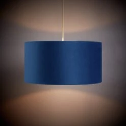 Habitat 40cm Velvet Shade - Navy 16 Habitat 40cm Velvet Shade - Navy -Chic Household Items 9431508 R Z004C