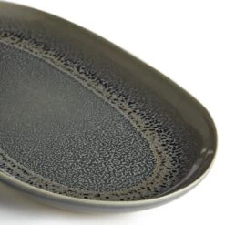 Habitat Evora Stoneware Serving Platter - Green -Chic Household Items 9437605 R Z002A