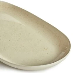 Habitat Evora Stoneware Serving Platter - Natural -Chic Household Items 9438161 R Z002A