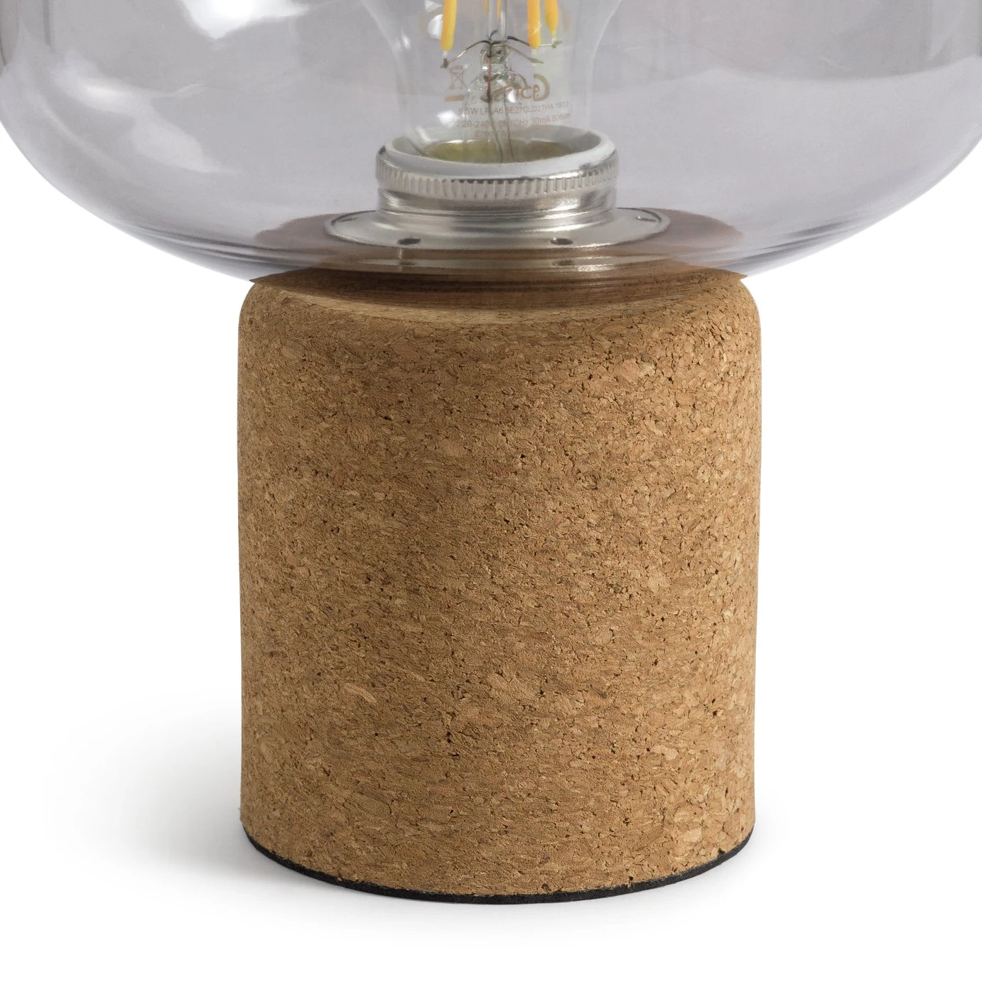 Habitat Pallas Cork Desk Lamp - Natural 4 Habitat Pallas Cork Desk Lamp - Natural - Image 4