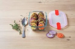 Pyrex Cook & Heat 2 Piece Rectangular Glass Dish Set -Chic Household Items 9442298 R Z007A