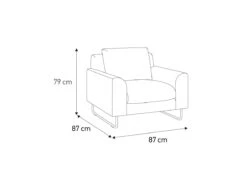 Habitat Lyle Leather Armchair - Tan -Chic Household Items 9445491 R Z020A