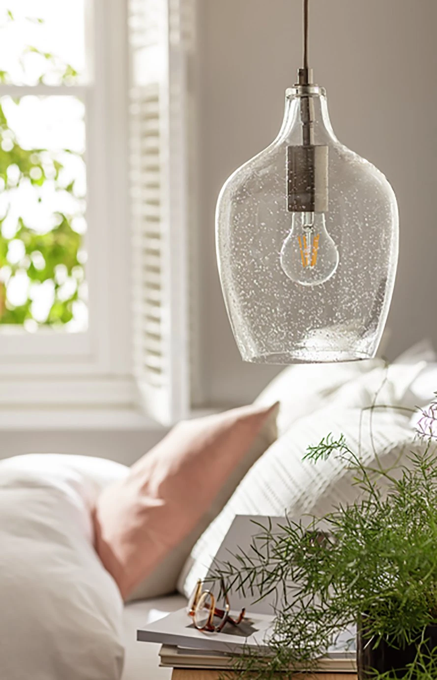 Habitat Abas Bubble Glass Pendant Light - Chrome 2 Habitat Abas Bubble Glass Pendant Light - Chrome - Image 2