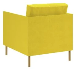 Habitat Hyde Velvet Armchair - Yellow -Chic Household Items 9452013 R Z003A
