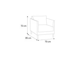 Habitat Hyde Velvet Armchair - Yellow -Chic Household Items 9452013 R Z020A