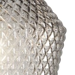 Habitat Nubia Faceted Glass Shade - Smoke Grey -Chic Household Items 9453957 R Z002A