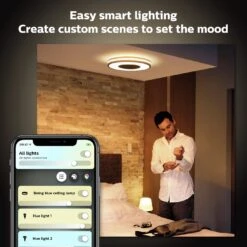 Philips Hue Being Flush To Ceiling Light - Black -Chic Household Items 9455106 R Z003A