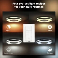 Philips Hue Being Flush To Ceiling Light - Black -Chic Household Items 9455106 R Z004A
