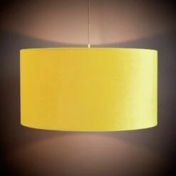 Habitat 49cm Velvet Shade - Saffron -Chic Household Items 9458495 R Z002C