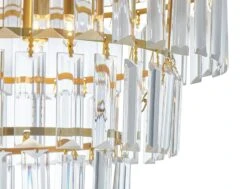 Habitat Presley Glass 3 Tier Flush To Ceiling Light - Brass 6 Habitat Presley Glass 3 Tier Flush To Ceiling Light - Brass -Chic Household Items 9462319 R Z002A